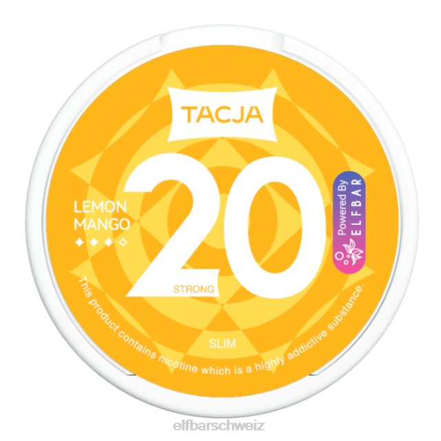 Elfbar Tacja Nikotinbeutel – Zitronen-Mango – 1 Stück – 20 mg/g 844PZ224