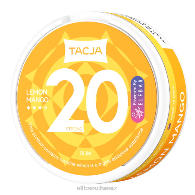 Elfbar Tacja Nikotinbeutel – Zitronen-Mango – 1 Stück – 20 mg/g 844PZ224