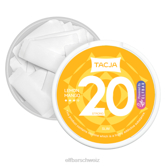 Elfbar Tacja Nikotinbeutel – Zitronen-Mango – 1 Stück – 20 mg/g 844PZ224