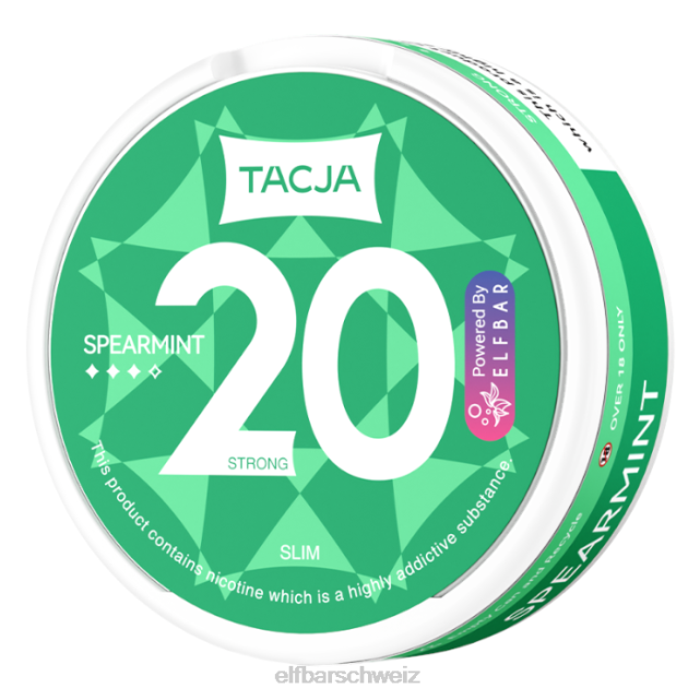 Elfbar Tacja Nikotinbeutel – grüne Minze – 1 Stück – 18 mg/g 844PZ226