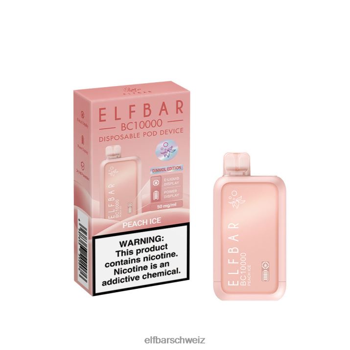 Bester Geschmack, Einweg-Vape BC10000 Ice-Serie Erdbeer-Kiwi-Eis ELFBAR 8T2RT2