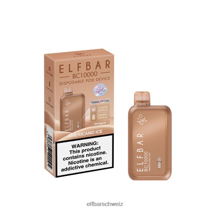 Bester Geschmack, Einweg-Vape BC10000 Ice-Serie blaues Razz-Eis ELFBAR 8T2RT1
