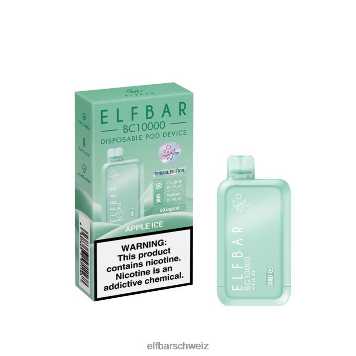 Bester Geschmack, Einweg-Vape BC10000 Ice-Serie blaues Razz-Eis ELFBAR 8T2RT1