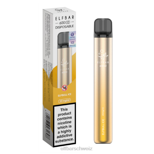 Elfbar 600v2 Einweg-Vaporizer – 20 mg 844PZ28 Elfurbo-Eis