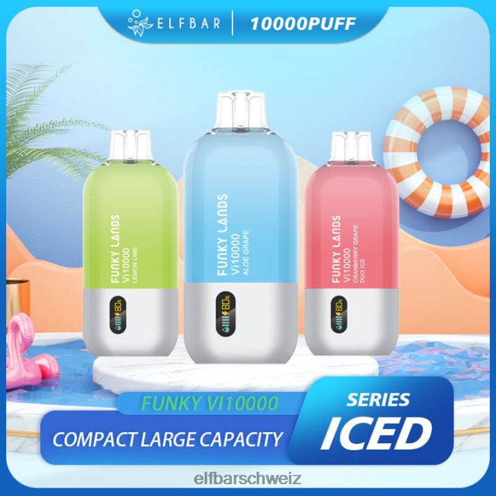 Funky Lands Best Flavour Einweg-Vape VI10000 Iced-Serie klassischer Eiskaffee ELFBAR 8T2RT155
