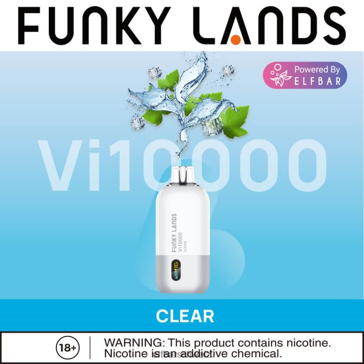 Funky Lands Einweg-Vape VI10000 Züge Cranberry-Trauben-Duo-Eis ELFBAR 8T2RT165