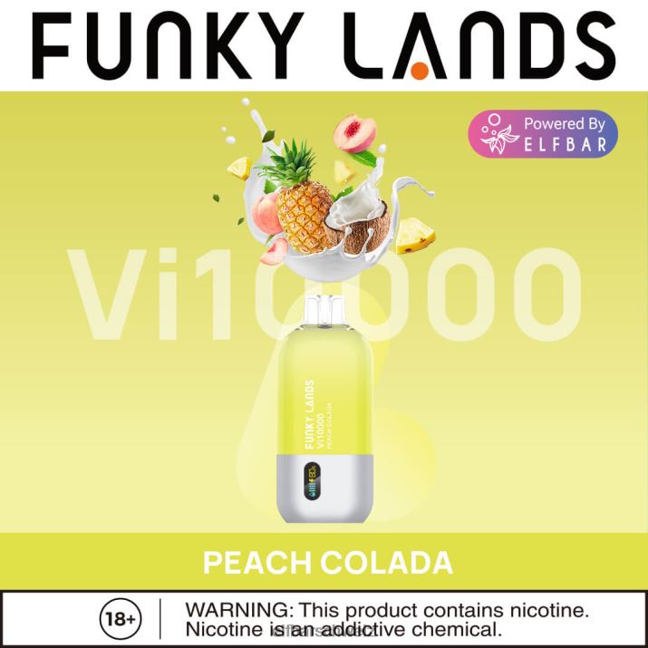 Funky Lands Einweg-Vape VI10000 Züge Himbeer-P&B ELFBAR 8T2RT167