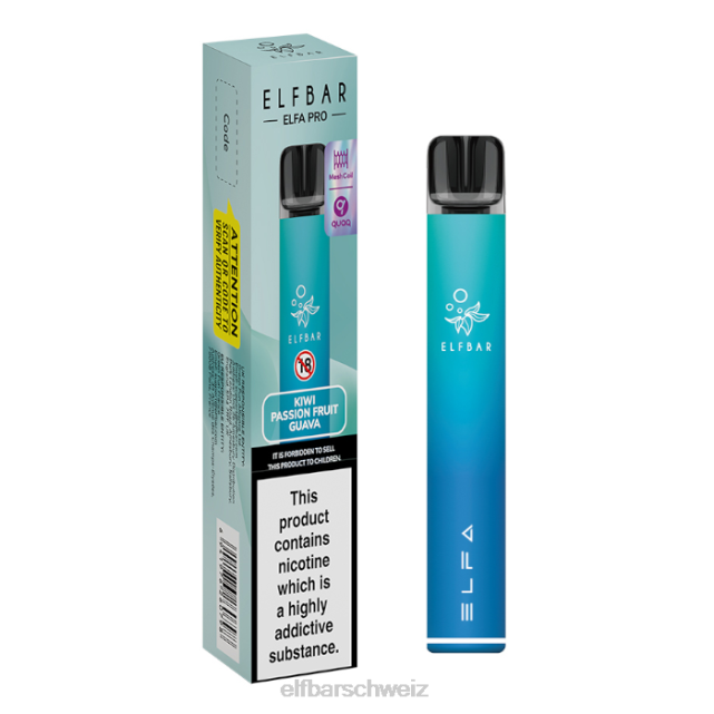 Elfbar Elfa Pro Pod Kit – wiederaufladbar 844PZ76 Twilight Green + Zitrone und Limette vorgefüllte Schote