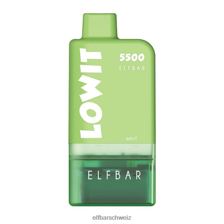 Vorgefülltes Pod-Kit Lowit 5500 2% Nic Minze ELFBAR 8T2RT127