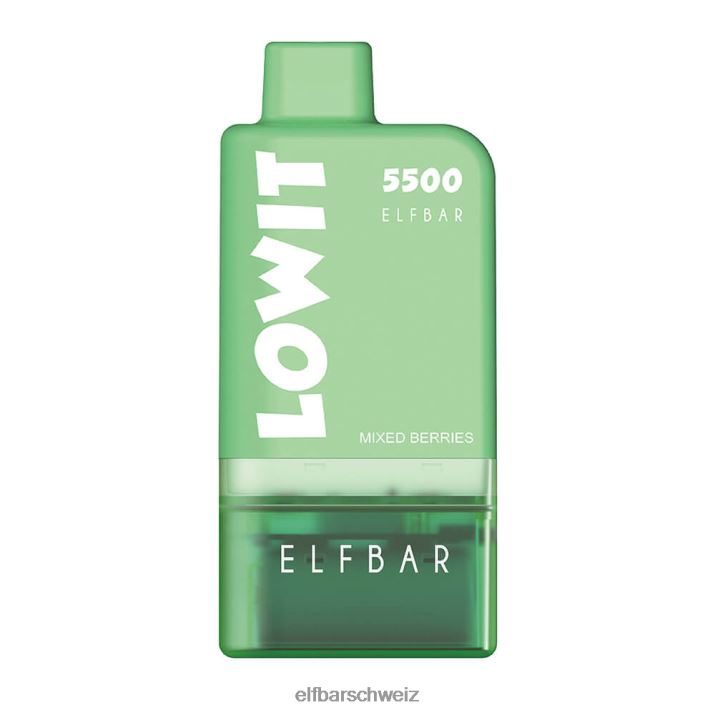 Vorgefülltes Pod-Kit Lowit 5500 2% Nic gemischte Beeren ELFBAR 8T2RT129