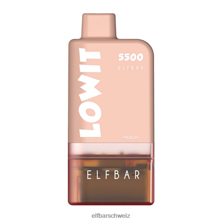 Vorgefülltes Pod-Kit Lowit 5500 2% Nic saftiger Pfirsich ELFBAR 8T2RT130