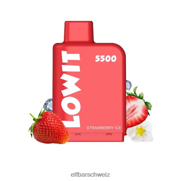vorgefüllte Kapsel Lowit 5500 Züge 2% Nic Blaubeereis ELFBAR 8T2RT138