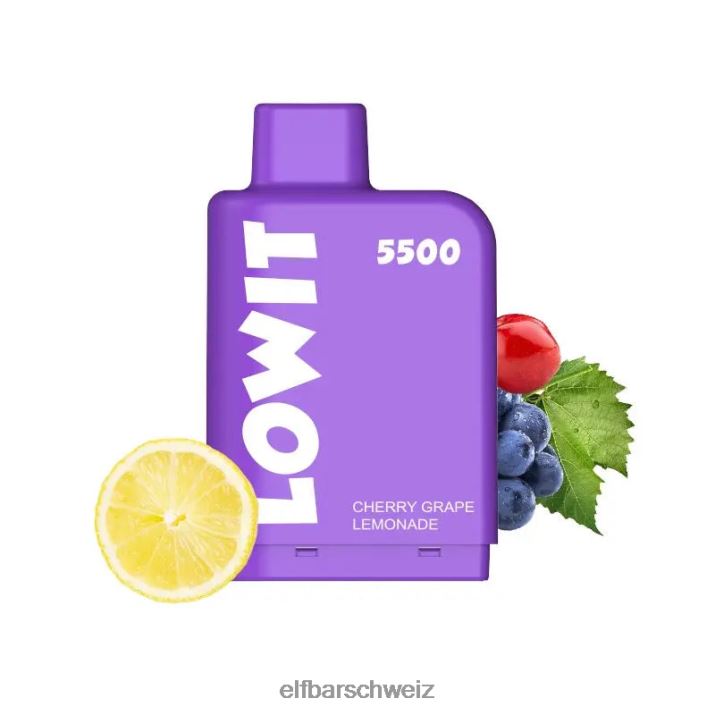 vorgefüllte Kapsel Lowit 5500 Züge 2% Nic gemischte Beeren ELFBAR 8T2RT143